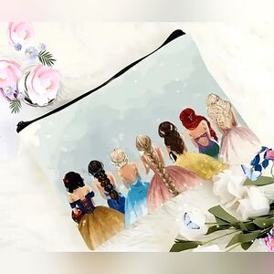 💖Princess Silhoutte Cosmetic Bag, Dual Sided Print, NIP💖